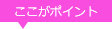 ここがポイント!